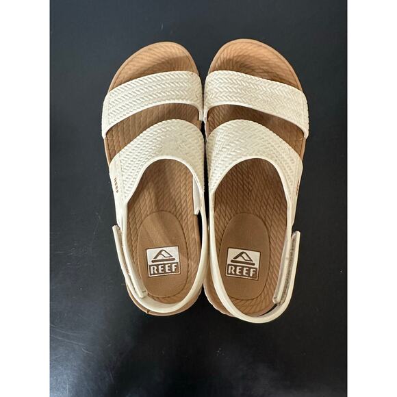 Reef Water Vista Sandals Off White Women 8 Beach Lake Adjustable Slingback Comfy - Picture 10 of 12